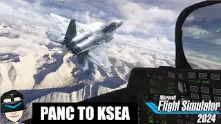 Anchorage to Seattle | F-22 VR Formation Flight | Round the World Leg | MSFS 2024