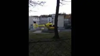Hubschrauber landet
