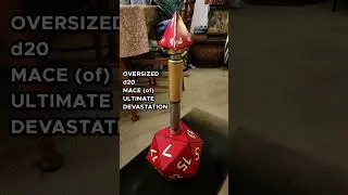 Showing Off OdMUD - The Oversized d20 Mace of Ultimate Devastation! #castlecrashers #shorts