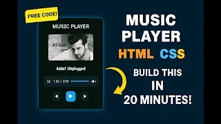 Create a Music Player with HTML CSS JavaScript &ndash; FREE Source Code for Beginners!