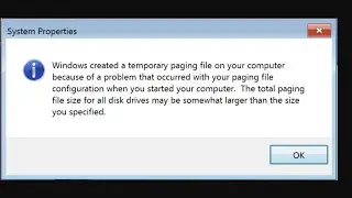 Fix How To Properly Set The Windows 10 Paging File Error