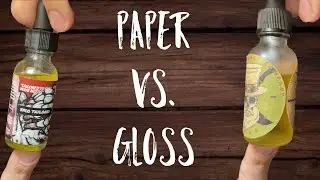 Labels Paper vs Gloss   #shorts