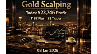 1187 pips Profit Today 08 Jan| Live Gold Trading |#XAUUSD & Institutional Order Flow |  #goldtrading