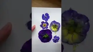 Hammered flowers botanical art