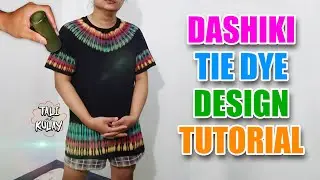 Reverse Tie Dye Dashiki Inspired TUTORIAL | Pinoy Version
