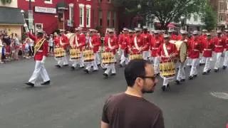 USMC Drum & Bugle Corps leads July 4th Neighborhood Parade on Capitol Hill