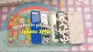 unboxing Iphone 7plus aesthetic iphone cases haul + try ons 🦋