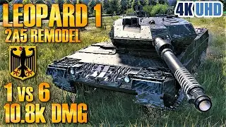 WoT Leopard 1 Gameplay &diams; 10.8k Dmg &diams; Medium Tank Review 4k UHD