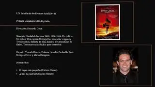Premio Ariel Mejor &Oacute;pera Prima