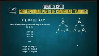 Triangles - CPCT concept | c.p.c.t rule | cbse class 9 | corresponding parts of congruent triangles