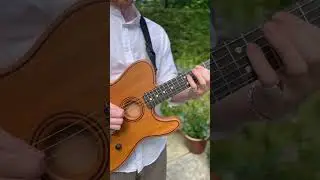 Blues on a Tele! Loving the acoustasonic #guitar #guitarist