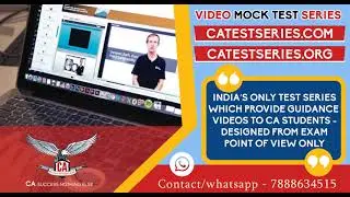 Video Mock Test Series (VMTS) for CA Final & IPCC/Inter Nov 2019