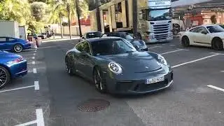 Porsche 911 GT3 Touring in Graphite Blue in Monaco