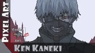 [Pixel Art] Ken Kaneki - Tokyo Ghoul