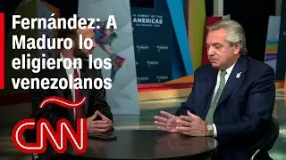 Entrevista a Alberto Fernández en la Cumbre de las Américas: A Maduro lo eligieron los venezolanos