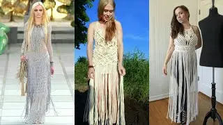 Top most Stylish and Trendy Macrame dresses for Ladies // Hand made dresses designs