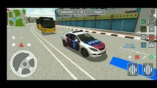 police car escort the bus | aag police car indonesian | #policecargame