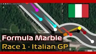 Formula Marble: Race 1 Italian Grand Prix  | Algodoo Marble Race