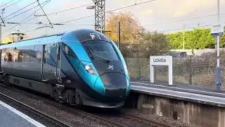 Class 802 departing Lockerbie 1 tone horn
