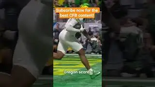 Oregon TD in Peach Bowl! #oregon #ducks #touchdown #peachbowl #cfb #playoffs #pass #highlights #wr