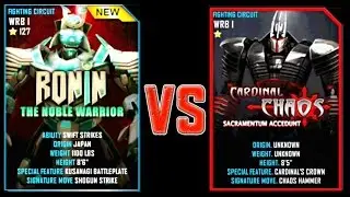 REAL STEEL WRB RONIN VS Cardinal Chaos New Robots UPDATE (Живая сталь)