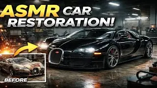 ASMR Car Restoration! Full Restoration 2006 Bugatti Veyron from Total Disrepair to Looking New