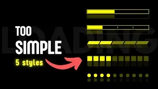 5 Unique Progress Bars under 10 mins! using HTML CSS and JS