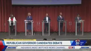 Indiana Debate Commission hosts final GOP gubernatorial debate