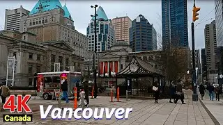 🇨🇦【4K UHD】Vancouver B.C. City Walking Tour, Canada