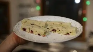 Cena de Nochebuena con Thermomix ® - Turrón de crema de orujo, pistachos y arándanos