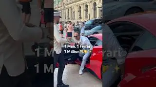 Millionaire Driving his beautiful Red Ferrari🇲🇨✨💸 #monaco