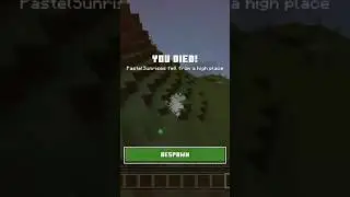 Death Loop!                       (Sorry for the blurriness) #minecraft #gamer #deathloop #shorts