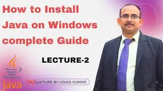How to Install Java on Windows 10/11 | JDK Setup & Environment Variables |  Java Installation Guide