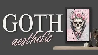 Pastel Goth Halloween Wall Art Ideas | Messy Coquette Prints for Spooky-Chic Home D&eacute;cor #etsyfinds