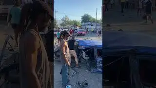 Crash on Maxfield Avenue #badroads #jamaica  #carcrashes #crashdrive #crash #wreckless #careless