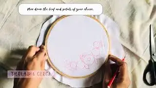 Embroidery Pattern Tracing for Beginners 🧵 | Easy Step-by-Step Tutorial