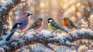 Winter Ambience: Birdsong, Snow and Natural Silence ❄️ 1 Hour Relaxing Nature ASMR ❄️