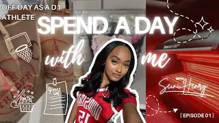 SPEND THE DAY WITH ME | Busy off day as a D1 athlete: Cleaning, Groceries, Recovery, Unboxing