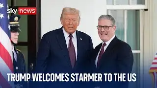 Keir Starmer meets Donald Trump at the White House - Sky News coverage