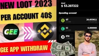 Gee app new earning 2023 | Gee app withdrawal process_ Daily 4$ earning withdraw in binance 100%
