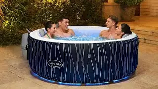 Bestway SaluSpa&reg; Hollywood Energy Efficient Luxe AirJet&trade; Inflatable Hot Tub with LED Lights Install
