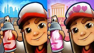 Subway Surfer: Houston 2021 🆚 Love Odyssey 2024 Map Comparison Gameplay!