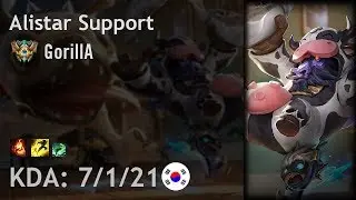 Alistar Support vs Rakan - GorillA - KR Challenger Patch 7.18