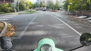Buddy 125cc Friday Main Road Commuting | October Fall Colors | Bellingham WA | DJI action 4 