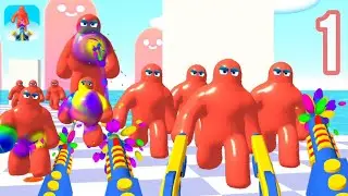 Paint Blob Ball - All Levels Gameplay (1-8)