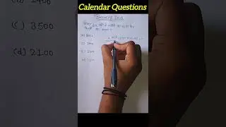 Calendar Questions Simpal Trick || By Srishti Tyagi #ssc #ytshorts #reasoning #motivation #allexam