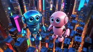 Five Little Robots Count to Ten | Number Song for Kids | Learn to Count with Robot Friends