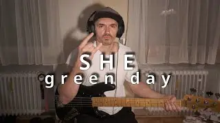 Green Day - She | Bass Playlong | David M. Skiba