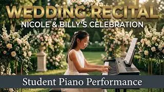 Students piano performance on Nicole & Billy's wedding