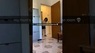 When your mom hasn&rsquo;t seen your floor in 20 YEARS! #mom #reaction #reactionvideo